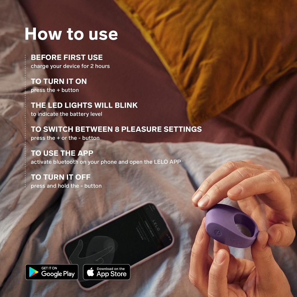 Lelo - Tor 3 APP Ring - Black