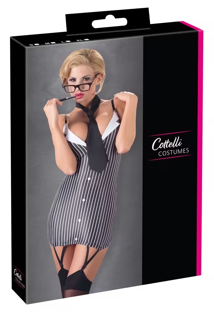 Cottelli - Secretary Costume Set - Black - S photo