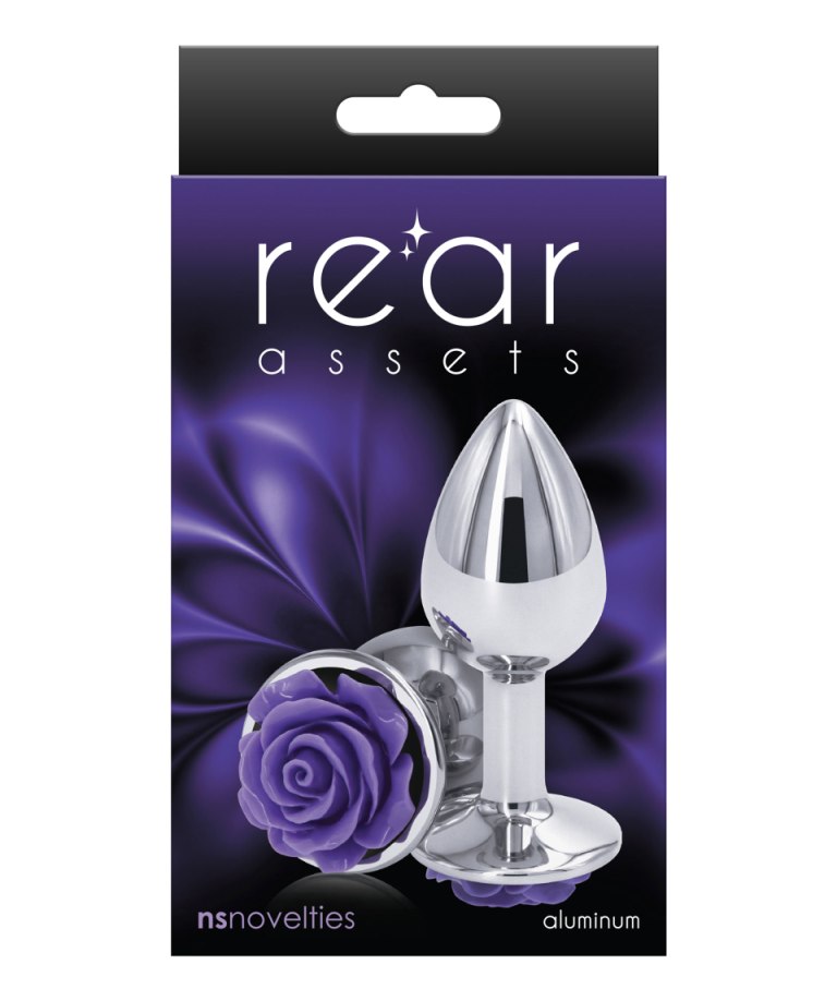 Lightweight, chrome-plated Anal toys designed for visual and... NS Novelties - Rose Buttplug S - Purple photo-2