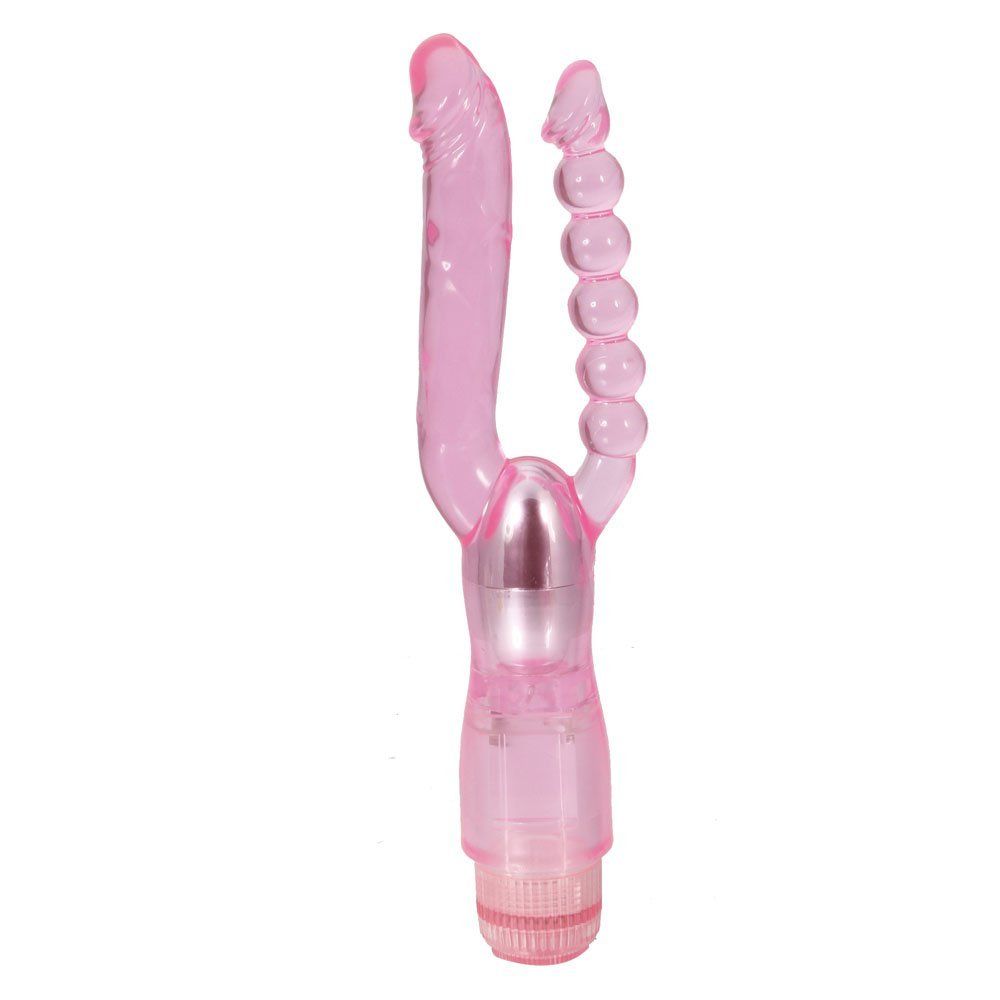 Are you looking for some special 02 Vibrators?This dual pene... Aphrodisia - Double Pleasure Dual Penetrator Vibrator - Pink photo-4