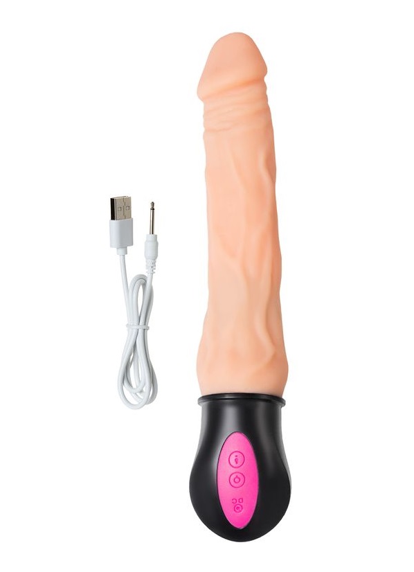 A-Toys Benedick is a flexible vibrator that is able to heat ... A-Toys - Benedick Vibro Dildo 25cm - Flesh photo-10
