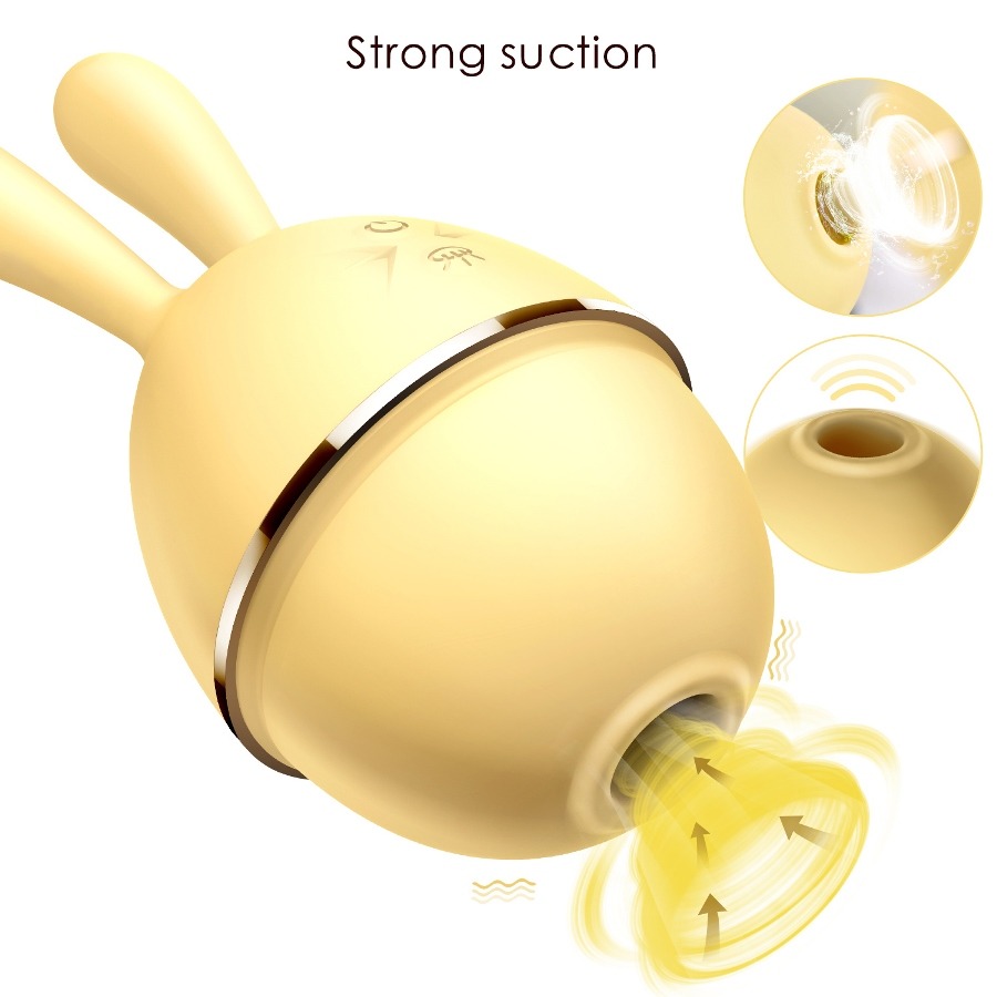 Lovely cute rabbit design
360 Full coverage sucking
10 suck... Erocome - Leporis Rabbit - Yellow photo-4