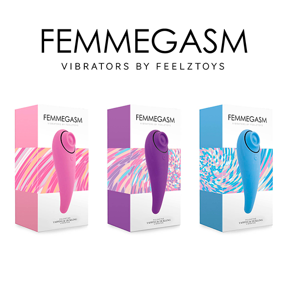 FemmeGasm is a revolutionary vibrator to reach great orgasms... Feelztoys - FemmeGasm Tapping & Tickling Vibe - Turqoise photo-10
