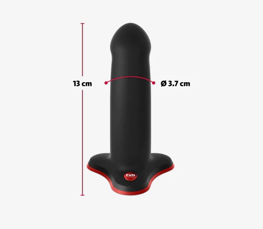Amor is the ideal dildo for beginners, as well as as for tru... Fun Factory - Amor Dildo - Black/Red photo-8
