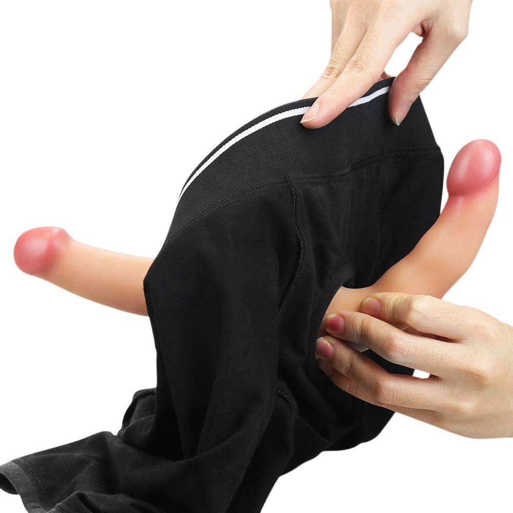 These Unisex Classic breathable cotton boxers are Comfortabl... Lovetoy - Strapon Shorts For Sex - Black - M photo-6