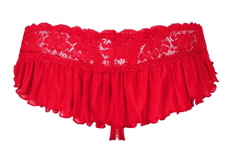 Are you ready to discover incredibly pleasant spiciness? It’... Obsessive - 863-THC-3 Crotchless Thong - Red - L/XL photo-8