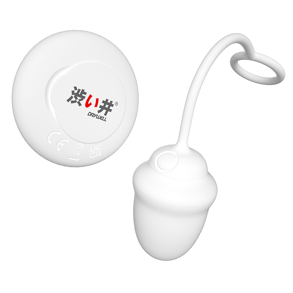 Wireless vibro egg with skin friendly touch feeling, smooth ... Drywell - Scarlett Vibro Egg - White photo-4