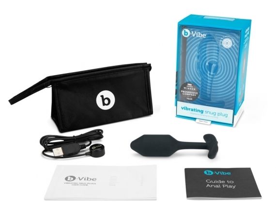 Combine the feeling of fullness and vibrations to experience... B-Vibe - Vibrating Snug Plug 2 - Black photo-8