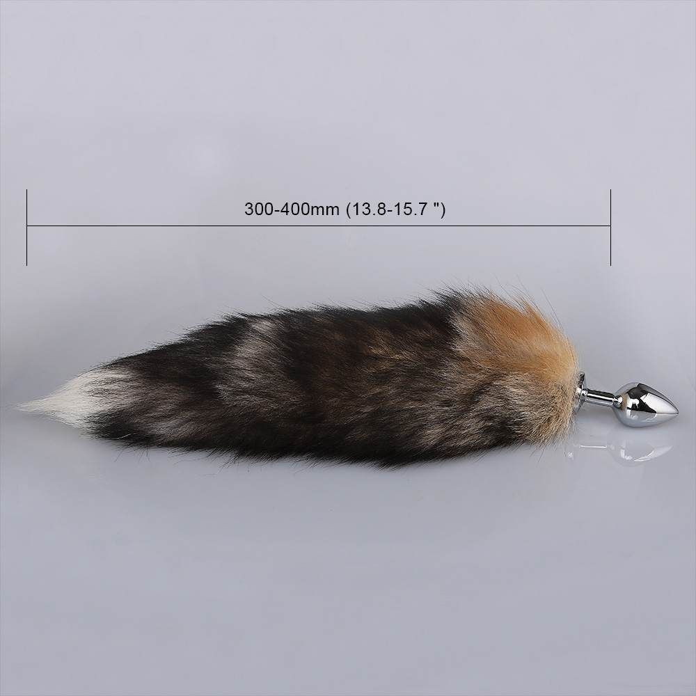 MT - Anal Plug S-size with Red fur tail MT - Anal Plug S-size with Red fur tail photo-4