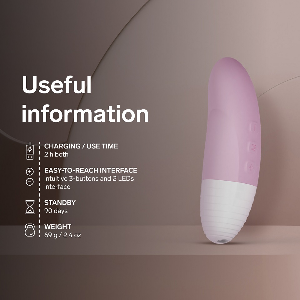 Lelo - Ako Originals APP Clitoral Vibrator - Soft Pink 照片-7