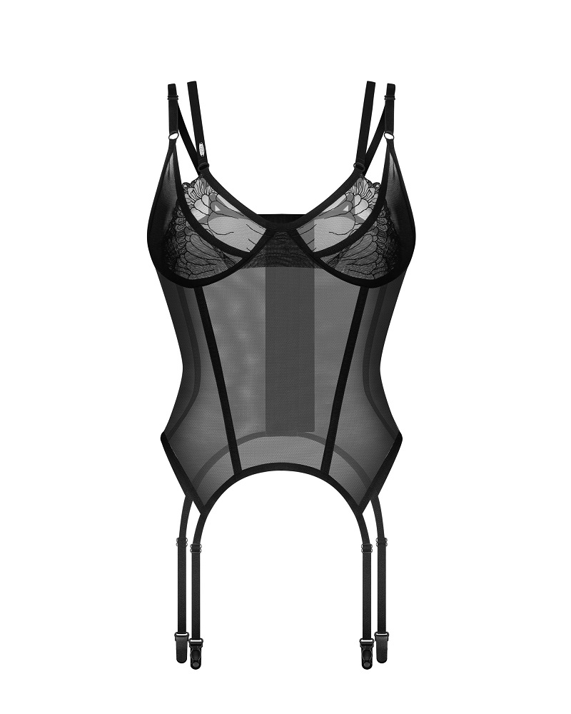 Emphasize what is most beautiful in you and take the initiat... Obsessive - Arrowel Corset - Black - L/XL photo-4