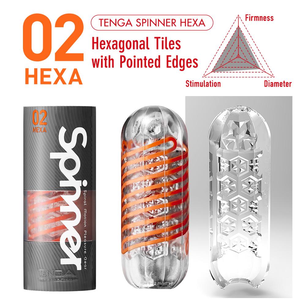 Tenga - Spinner 02 Hexa 飛機杯 - 橙色 照片-2