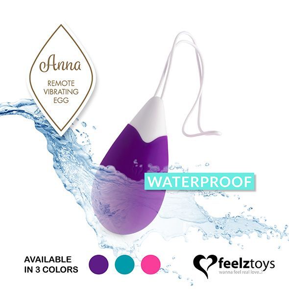 Are you daring enough to hand over your sensual control to y... FeelzToys - Anna Vibrating Egg Remote - Deep Purple photo-4