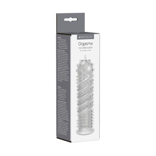 The Orgasma Sleeve by Me You Us adds irresistible texture to... Me You Us - Orgasma Sleeve - Clear photo-3