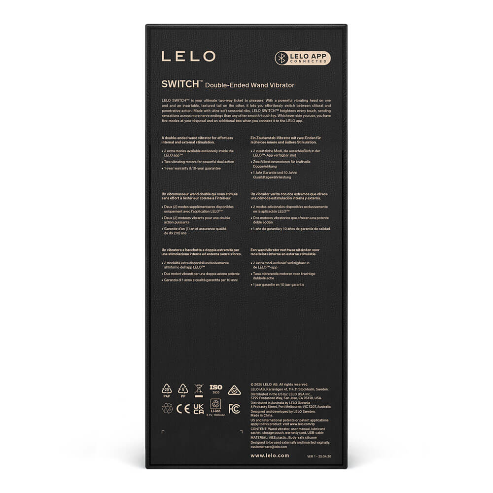 LELO - Switch 双头按摩棒震动器 - 淡紫 照片-13