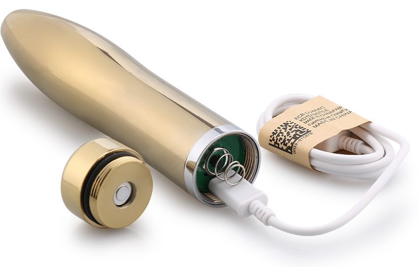 USB Rechargeable
Material: Aluminum alloy
Size:
L185mm&nbs... MT - Metal Vibrator 185x34mm - Rose Gold photo-2