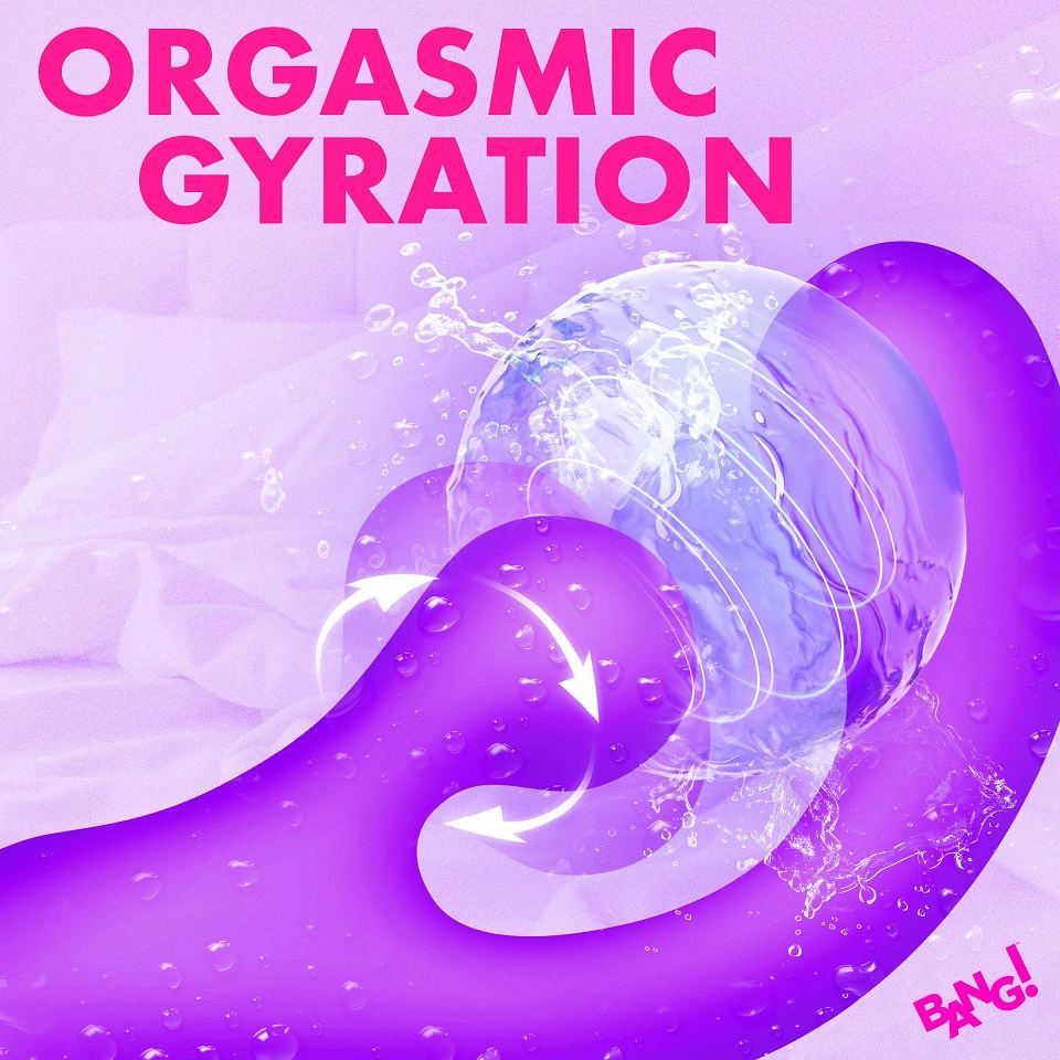 Bang! - Gyro Rabbit Vibrator - Purple 照片-4