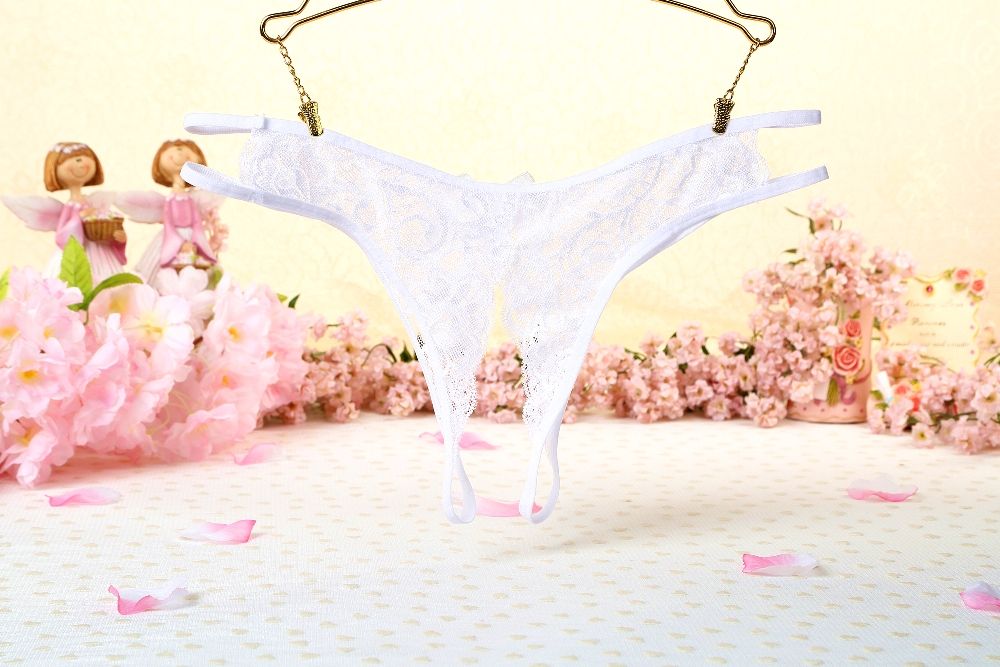 SB - 开档内裤 T192 - 白色 照片-8