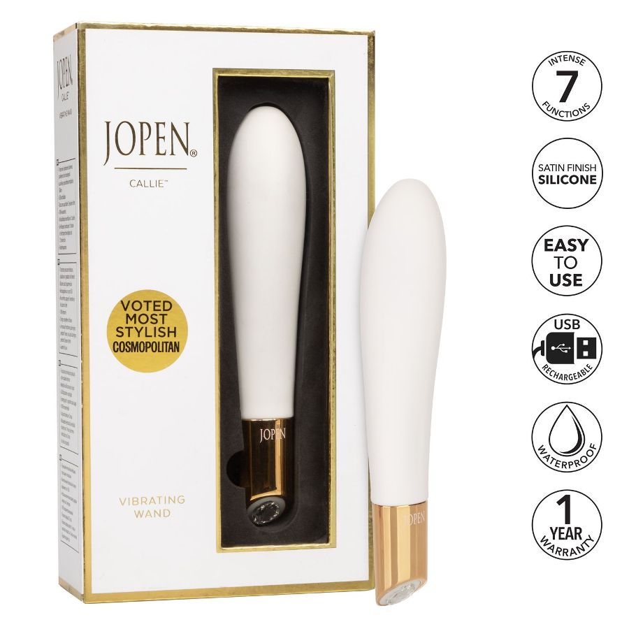 The Callie by Jopen Vibrating Wand is smooth, silky, and sea... CEN - Jopen Callie Vibrating Wand - White photo-9