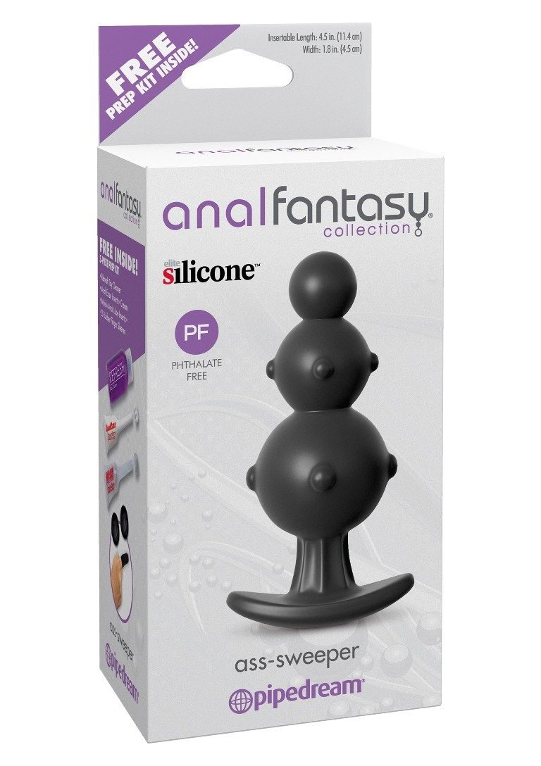 When you’re looking for an anal plug that delivers mind-blow... Pipedream - Ass-Sweeper - Black photo-3