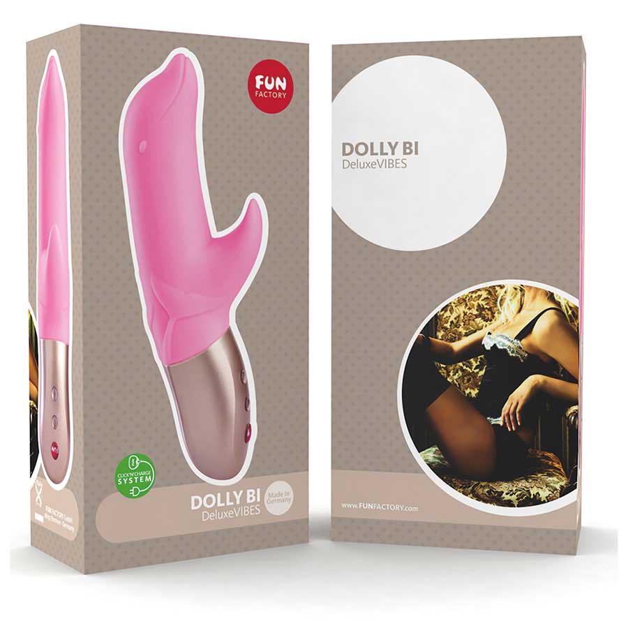 Just as you would expect from a dolphin, the DOLLY BI feels ... Fun Factory - Vibe Dolly Bi - Candy Rose photo-12