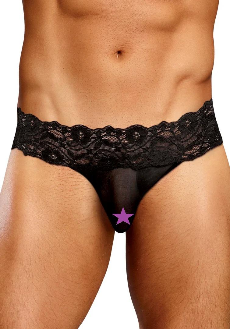 Male Power - Micro Thong Pinch Back - S/M - Black photo