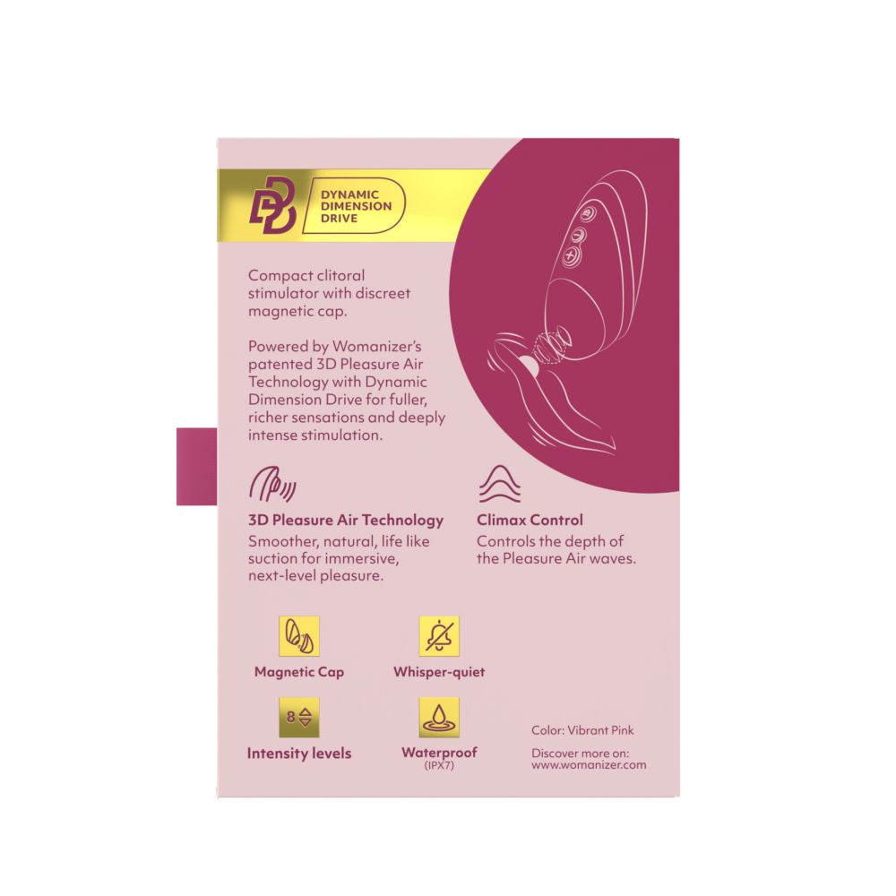 Womanizer - Next Liberty 3D Pleasure Air Stimulator - Vibrant Pink photo-15