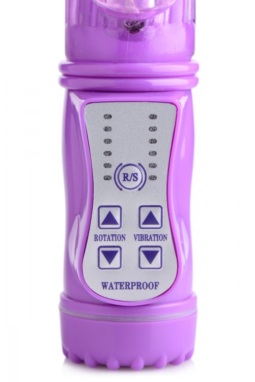 This super powerful, super versatile rabbit vibe has rotatin... Trinity Vibes - 36X Rabbit Vibe - Purple photo-3