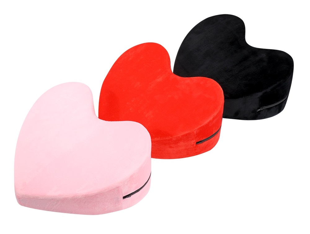 Shaped in ramp, this pillow makes every new sex position eas... MT - Heart-Shaped Sex Position Pillow - Pink photo-6