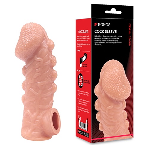 KOKOS' unique testicle sling design is patented both in ... Kokos - Wavy Cock Sleeve M - Flesh photo-9