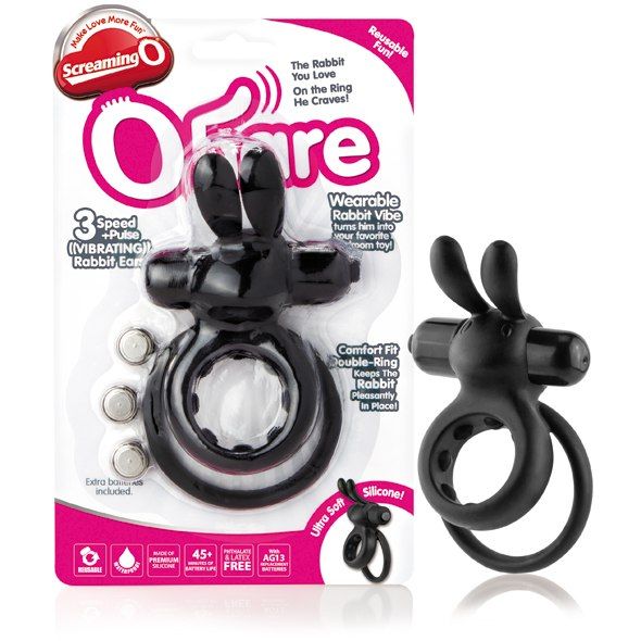 The Ohare double vibrating erection ring turns him into your... The Screaming O - The Ohare - Black photo-4
