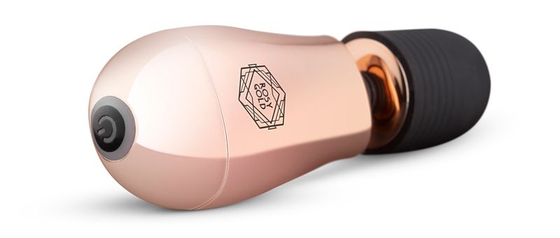 If a wand massager is too large and intense for you, then th... Rosy Gold - Nouveau Mini Massager - Pink photo-4