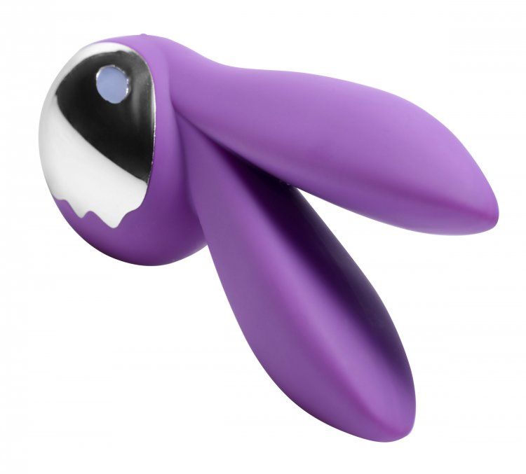 This playful bunny features two contact points, for delicate... Inmi - Lapin 10X Silicone Rechargeable Massager - Purple photo-2