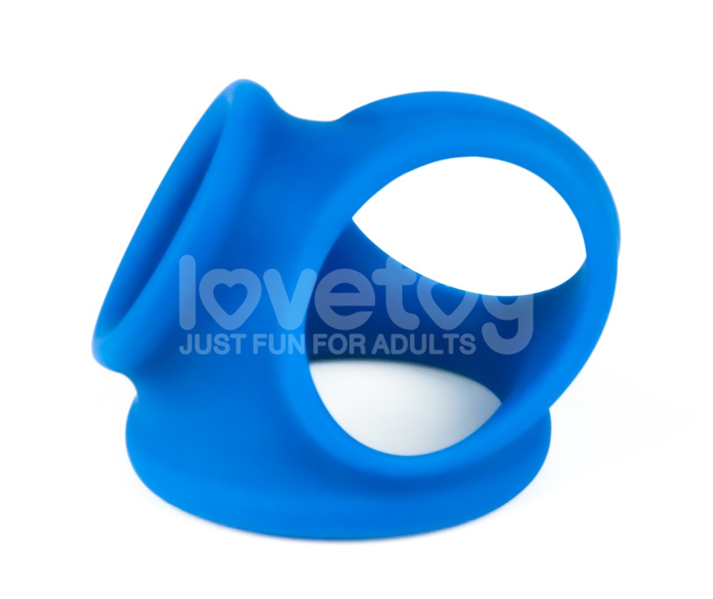 Unlock enhanced endurance and a more impressive profile with... Lovetoy - Pinnacle Pro Trio Grip Enhancer - Blue photo-7