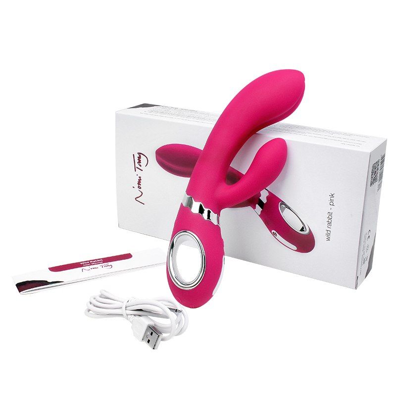 A rechargeable rabbit vibrator for G-spot and clitoral stimu... Nomi Tang - Wild Rabbit - Pink photo-9