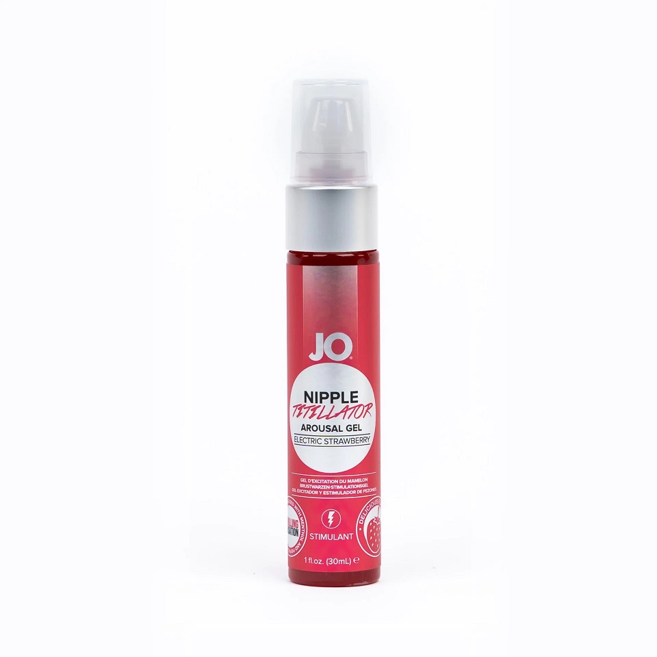 JO - Electric Strawberry Nipple Titillator Arousal Gel - 30ml