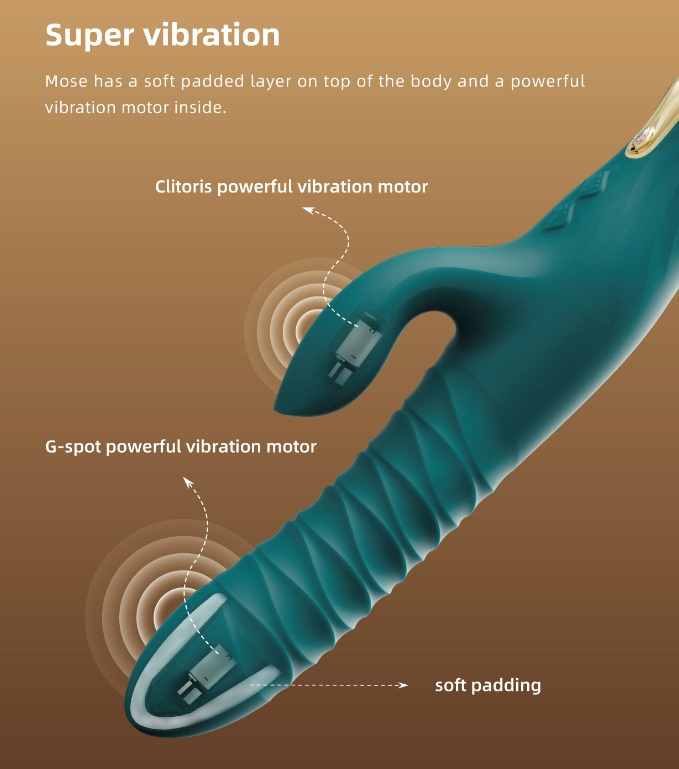 Introducing MOSE, the first dual-stimulating rabbit-style ma... Zalo - Zalo - Mose Heating Rabbit Thruster - Velvet Purple photo-7