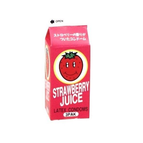 Nakanishi - Mini Pack - Strawberry 3's Pack Latex Condom photo