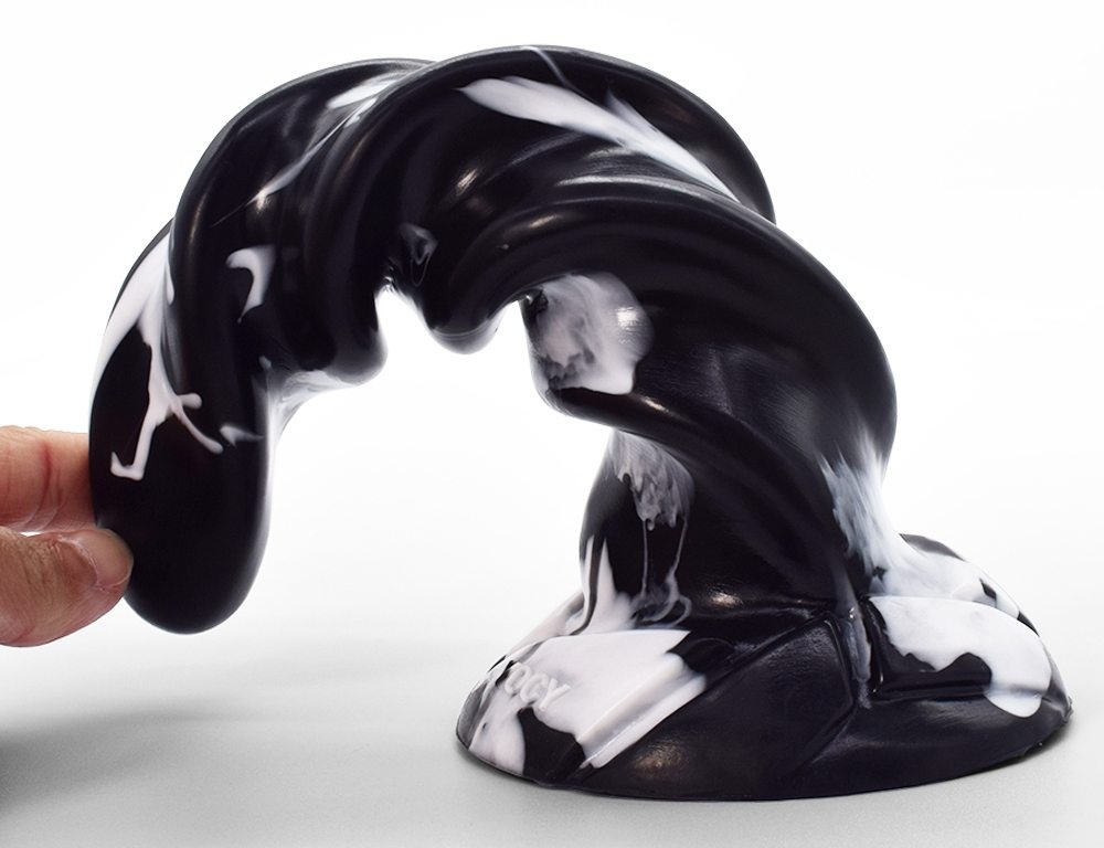 Norse Mythology - Goddess Hela anal dildo, softness, wear-re... FAAK - Goddess Hela Anal Plug - Black/White photo-2