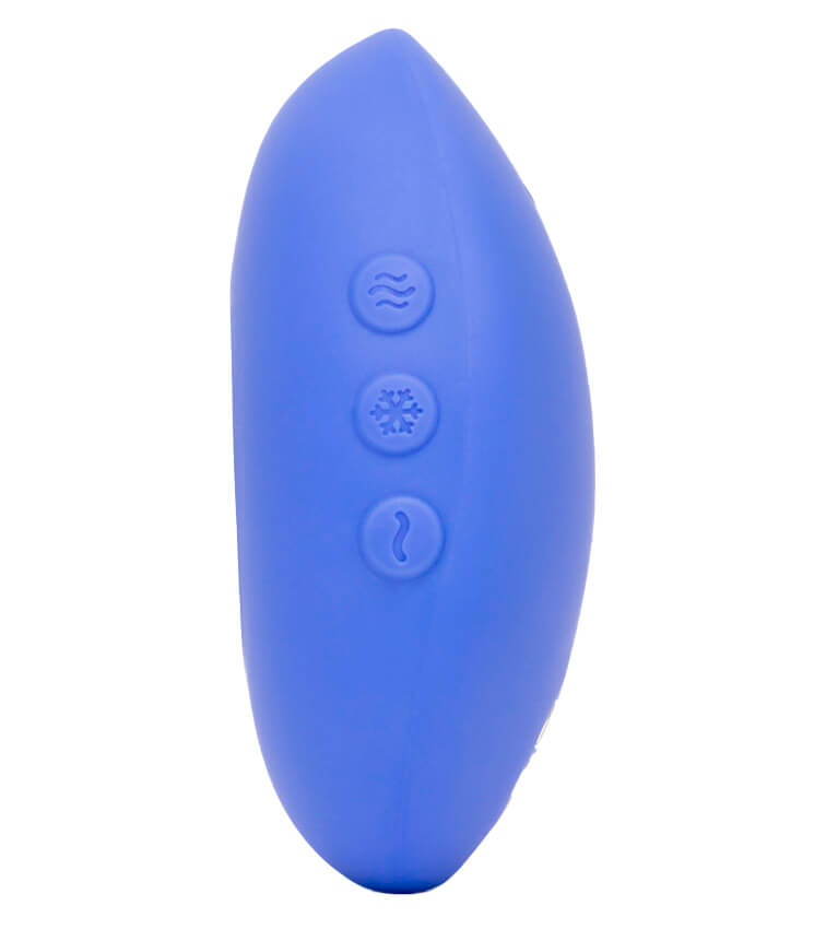 Designed as a lay-on vibrator with precision temperature... We-Vibe - Temp Cooling & Heating Massager - Lavender Blue photo-4