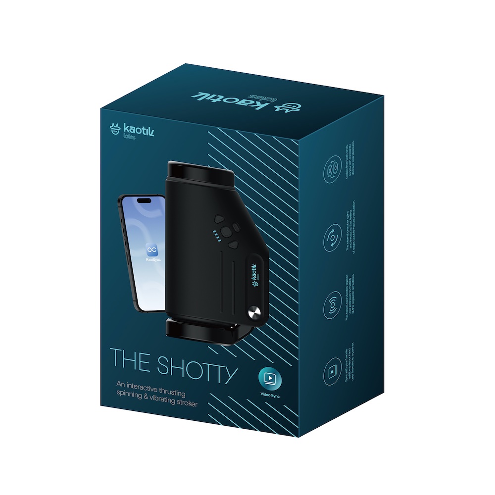 KAOTIK - The Shotty 旋转抽插震动双头智能飞机杯 - 黑色 照片-19
