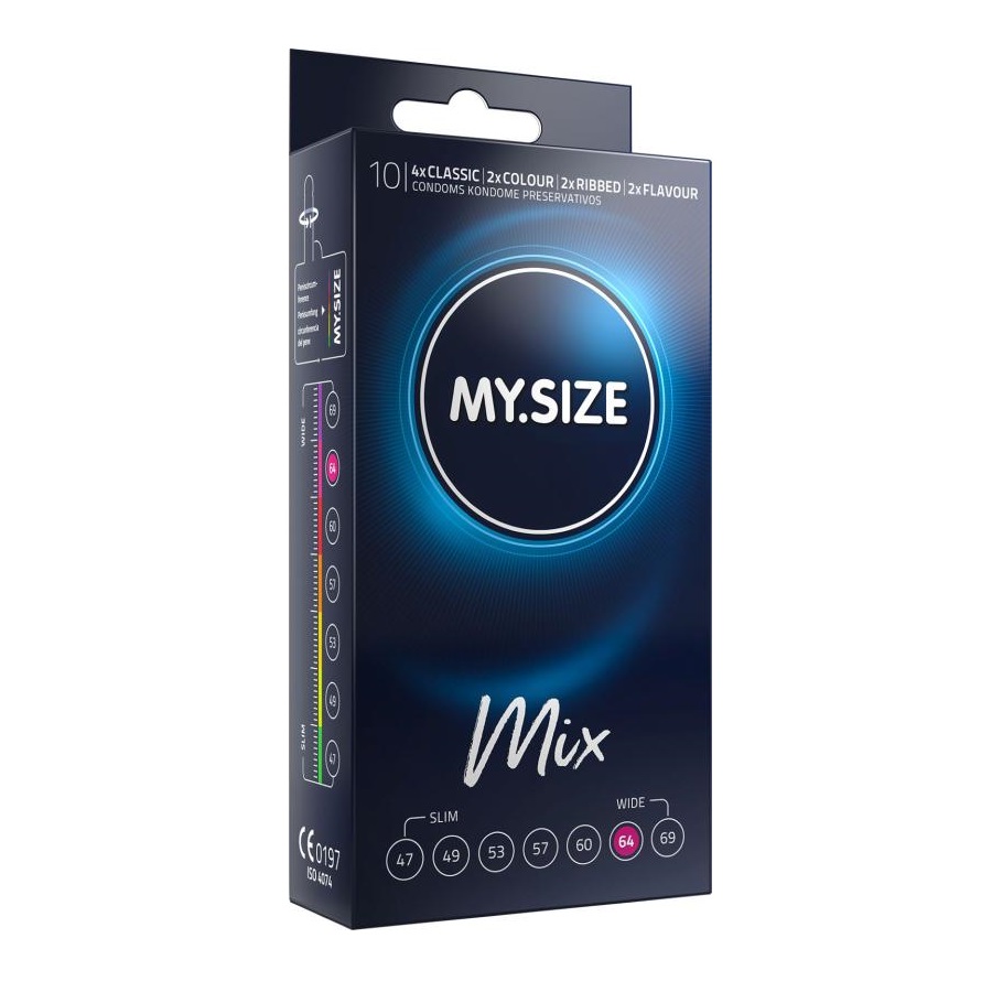 My.Size - Mix Condoms 64mm 10's Pack