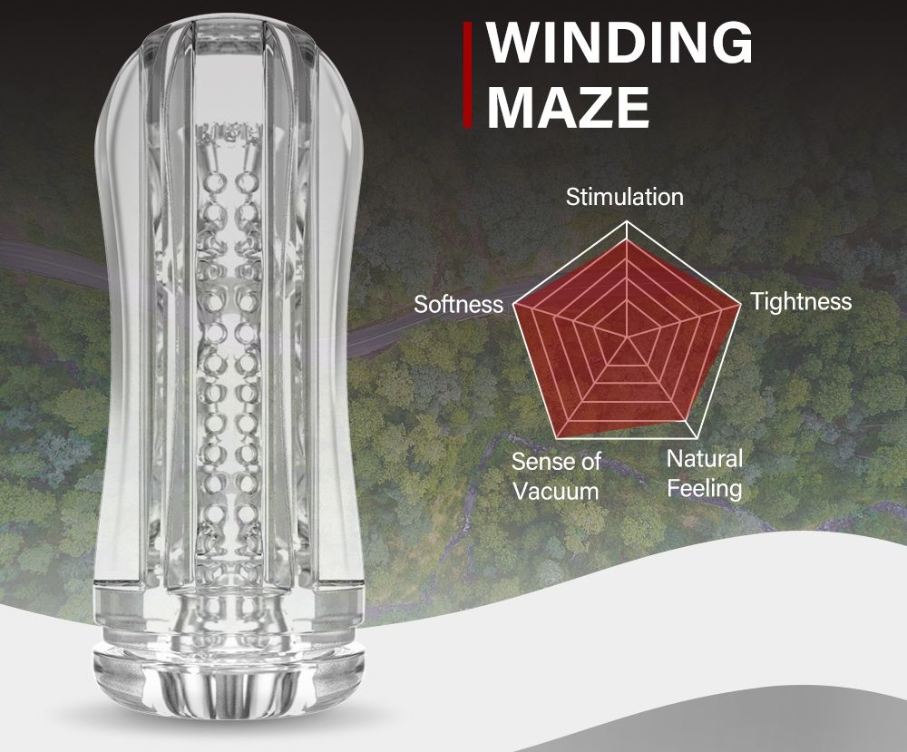 This is the pleasure of trying to explore new things, and ge... Drywell - Maze Masturbator - Clear photo-2