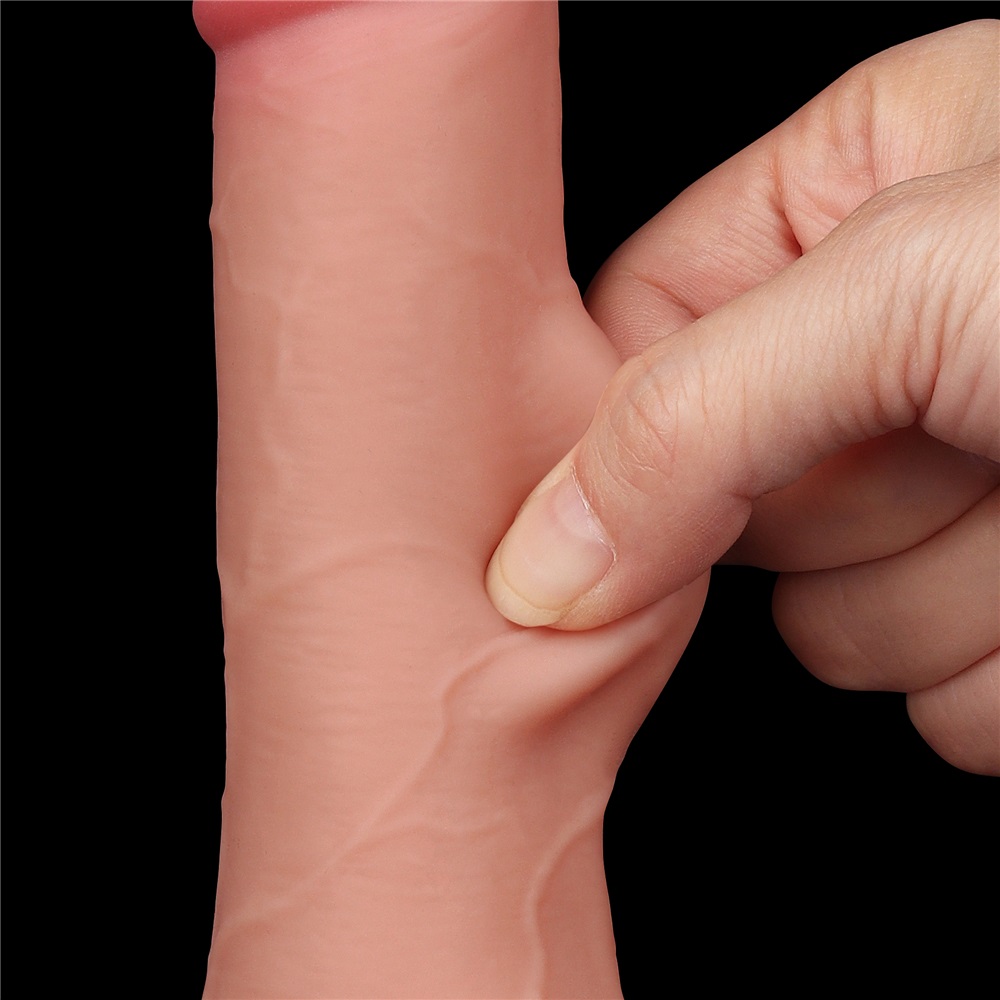 Lovetoy - 7.5" 帶包皮仿真陽具 13.2cm - 肉色 照片-8