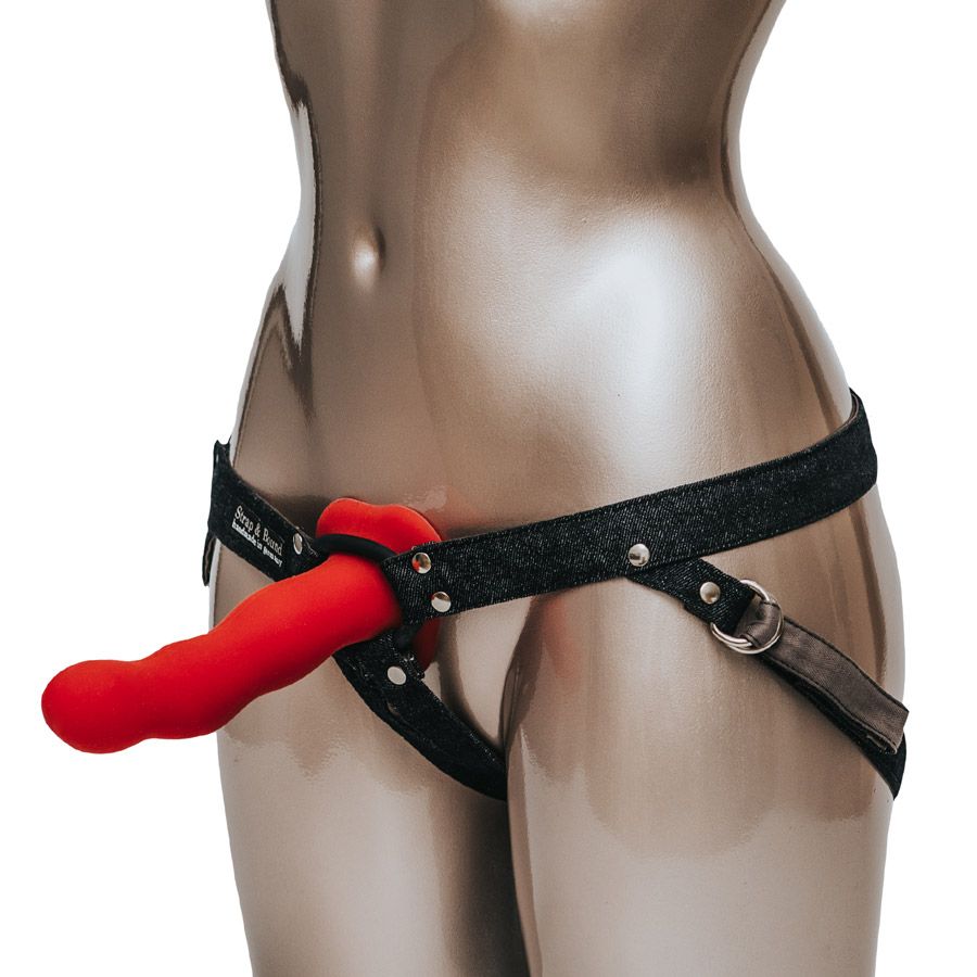 Let’s face it ladies – sometimes you just need that little (... Fun Factory - Strap & Bound Denim Harness - Black photo-5