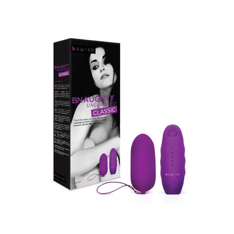 Share an intimate secret with your lover at home or in publi... B Swish – Bnaughty Unleashed Classic Bullet – Grape photo-7