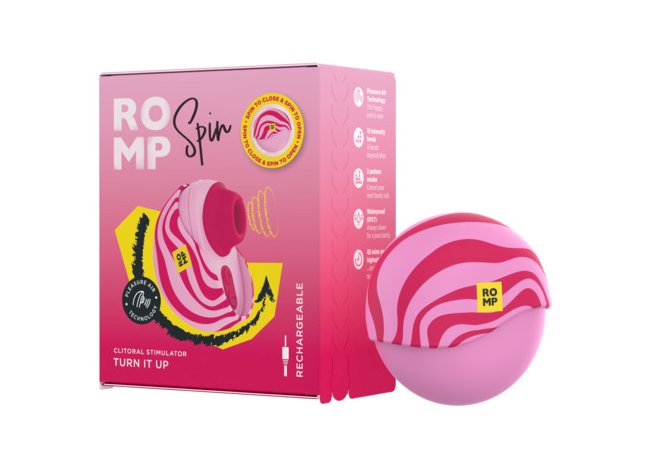 Designed to provide pulsing clitoral suction, Romp Spin Cl... Romp - Spin Clitoral Stimulator - Pink/Red photo-15