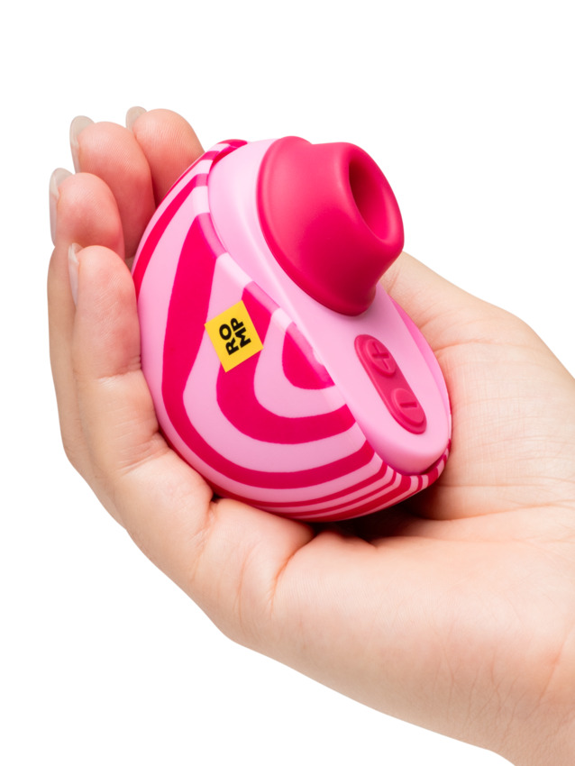 Designed to provide pulsing clitoral suction, Romp Spin Cl... Romp - Spin Clitoral Stimulator - Pink/Red photo-3