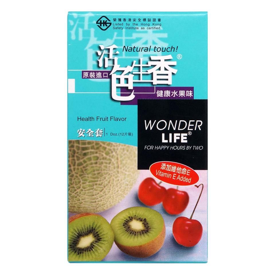 2 flavors: Kiwi and Melon
Each condom is made of high qualit... Wonder Life - Health Fruit Flavor 12's Pack photo
