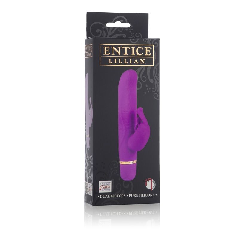Entice Lillian will thrill you with its smooth and silky dua... CEN - Entice Lillian Rabbit Vibrator - Raspberry photo-6